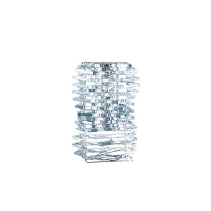 Vase Carrés Superposés Cristal Blanc