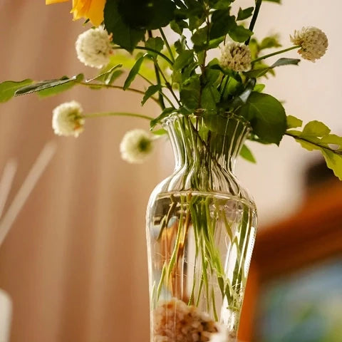 Vase Chaloupé Strié à Collerette