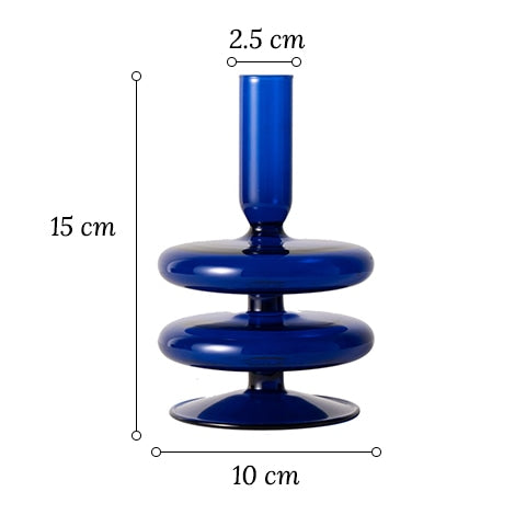 Vase Chandelier Bleu Nuit ou Orange