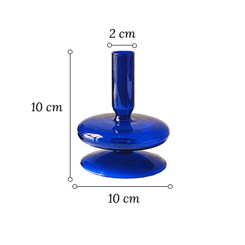 Vase Chandelier Bleu Nuit ou Orange