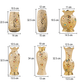 Vase Chic Relief Floral Couleur Or