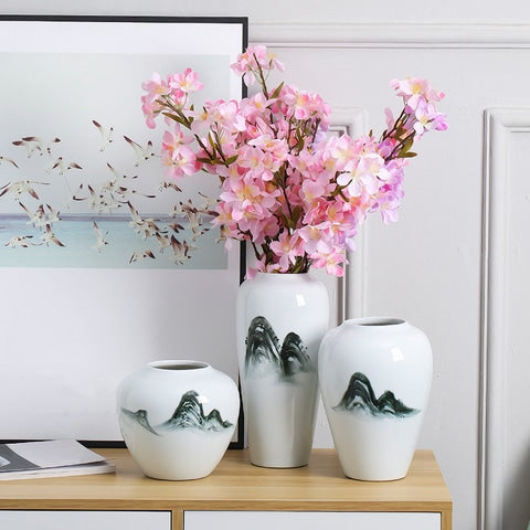 Vase Chinois Peint à la Main
