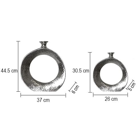 Vase Circulaire Argenté ou Doré