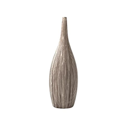 Vase Classique Rayé Élancé Forme Bouteille