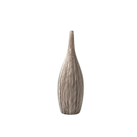 Vase Classique Rayé Élancé Forme Bouteille