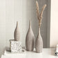 Vase Classique Rayé Élancé Forme Bouteille