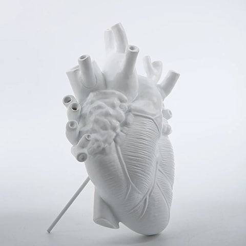 Vase Cœur Humain Blanc