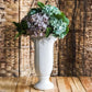 Vase Colonne Blanche sur Pied
