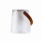 Vase Coloré avec Anse Imitation Cuir