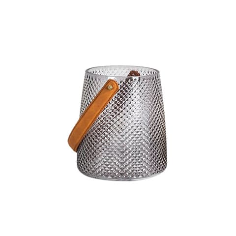 Vase Coloré avec Anse Imitation Cuir