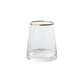 Vase Conique Chic Opalisé Col Doré