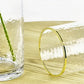 Vase Conique Chic Opalisé Col Doré