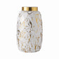Vase Créatif Blanc ou Noir Doré Effet Marbre
