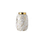 Vase Créatif Blanc ou Noir Doré Effet Marbre