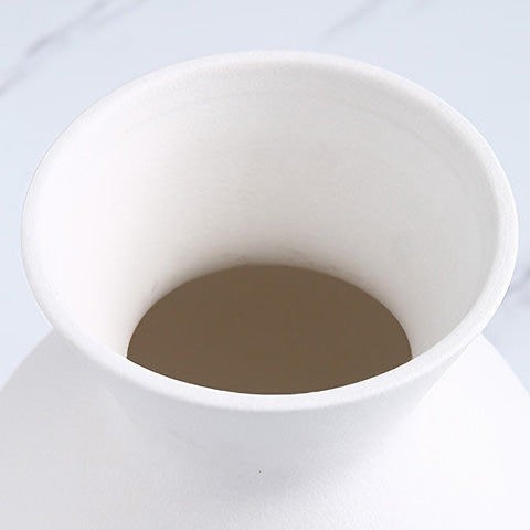 Vase Créatif Blanc ou Noir Lèvres Rouges