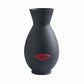 Vase Créatif Blanc ou Noir Lèvres Rouges