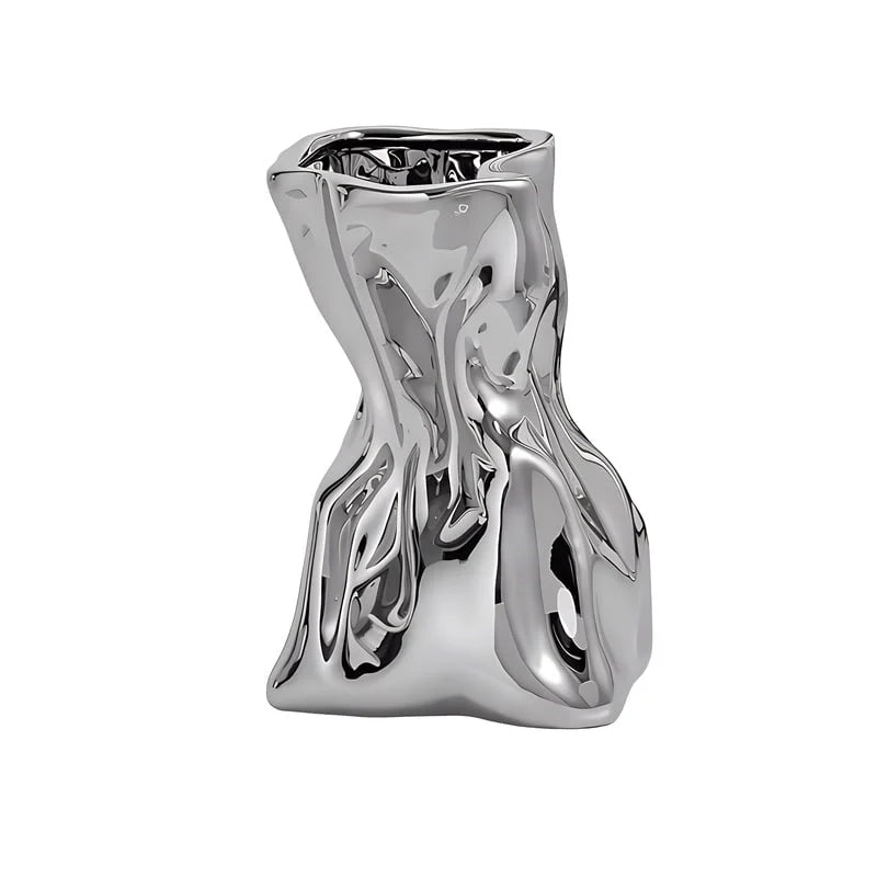 Vase Créatif Froissé Design Original