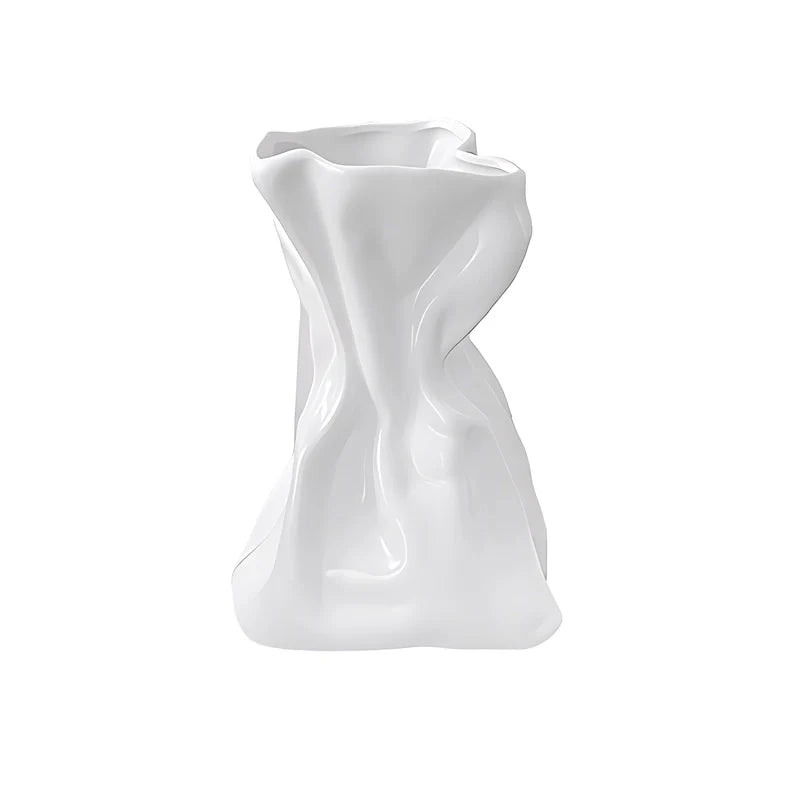 Vase Créatif Froissé Design Original