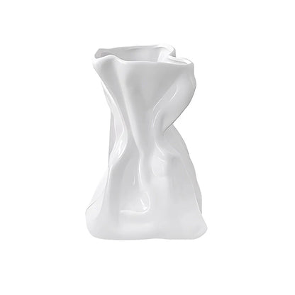 Vase Créatif Froissé Design Original