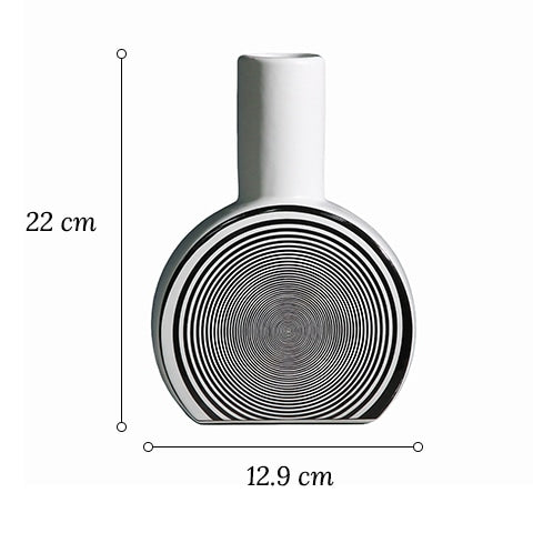Vase Créatif Ligne Géométrique Effet Hypnotique