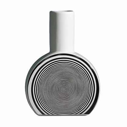 Vase Créatif Ligne Géométrique Effet Hypnotique