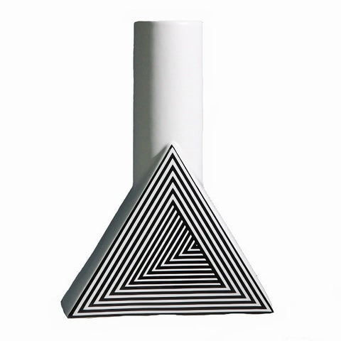 Vase Créatif Ligne Géométrique Effet Hypnotique