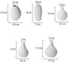 Vase Créatif Moderne à Motifs Blancs