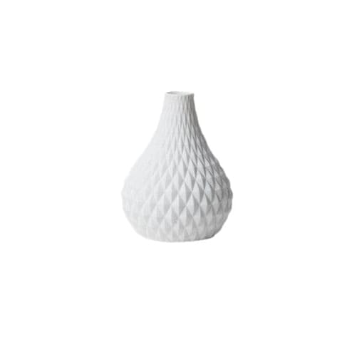 Vase Créatif Moderne à Motifs Blancs