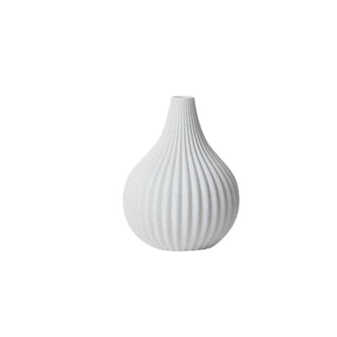Vase Créatif Moderne à Motifs Blancs