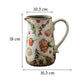 Vase Cruche Rétro Motifs Citron ou Rose