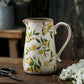 Vase Cruche Rétro Motifs Citron ou Rose