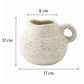 Vase Cruche Vintage Blanc Moucheté