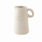 Vase Cruche Vintage Blanc Moucheté
