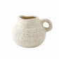 Vase Cruche Vintage Blanc Moucheté