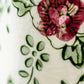 Vase Cylindrique Rétro Motif Floral Rouge