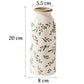 Vase Cylindrique Rétro Motif Floral Rouge