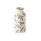 Vase Cylindrique Rétro Motif Floral Rouge