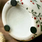 Vase Cylindrique Rétro Motif Floral Rouge