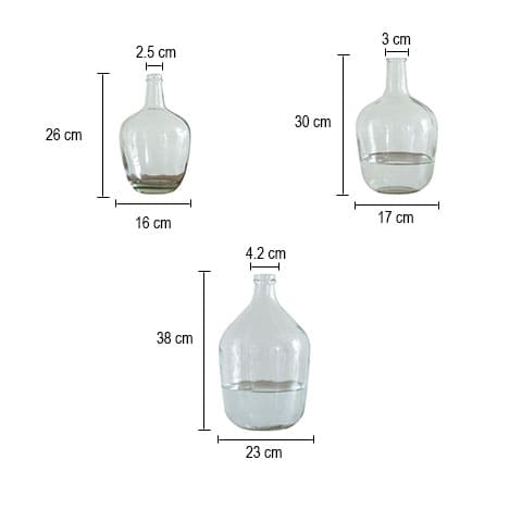 Vase Dame Jeanne Moderne Transparent