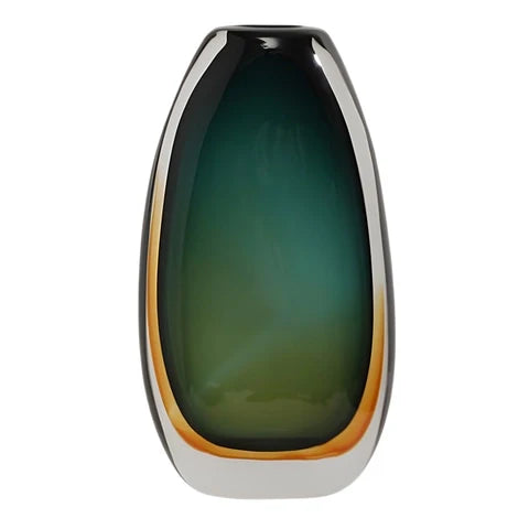 Vase de Luxe en Verre Soufflé Bicolore