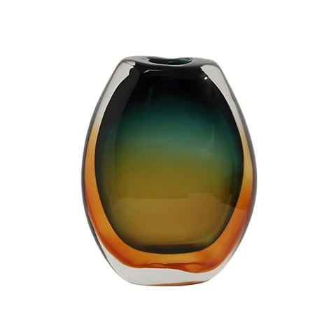Vase de Luxe en Verre Soufflé Bicolore
