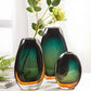 Vase de Luxe en Verre Soufflé Bicolore