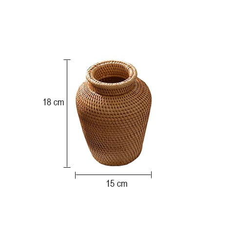 Vase Automnal Artistique Rétro Tissé
