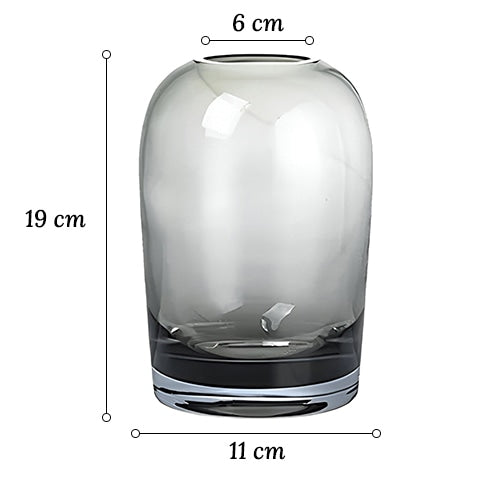 Vase Décoratif Gris ou Blanc Transparent