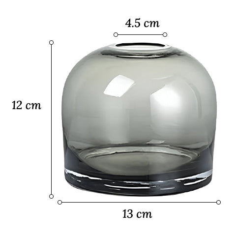 Vase Décoratif Gris ou Blanc Transparent