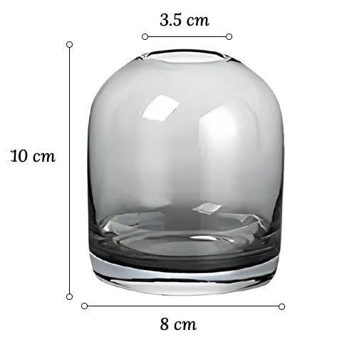 Vase Décoratif Gris ou Blanc Transparent