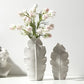 Vase Design Feuille d’Érable Blanc