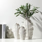 Vase Design Feuille d’Érable Blanc