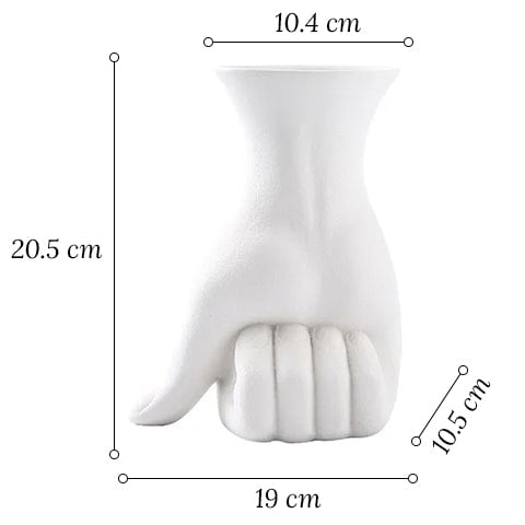 Vase Design Main Poing Fermé