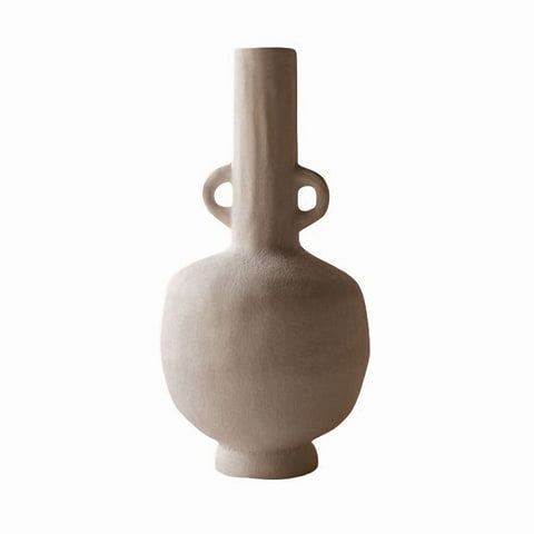 Vase Design Poterie Blanche Vintage
